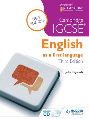 cover image of Cambridge IGCSE English First Language + CD